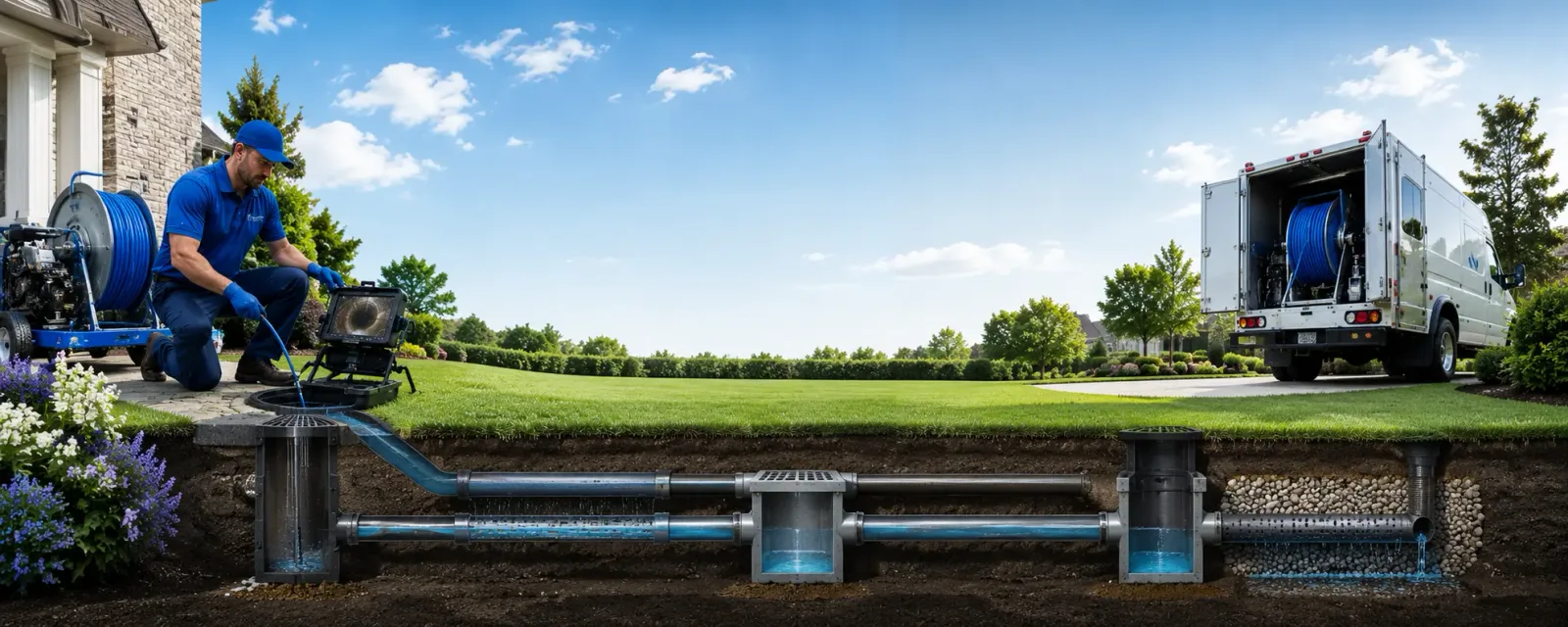 Outdoor drain cleaning information for Cyril, OK